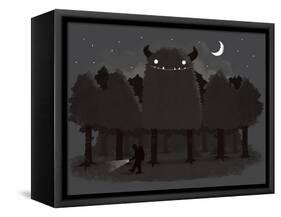 Monster Hunting-Michael Buxton-Framed Stretched Canvas