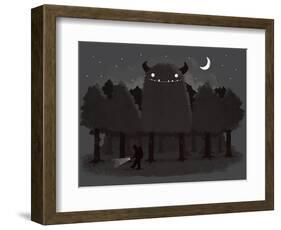 Monster Hunting-Michael Buxton-Framed Art Print