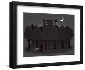 Monster Hunting-Michael Buxton-Framed Art Print