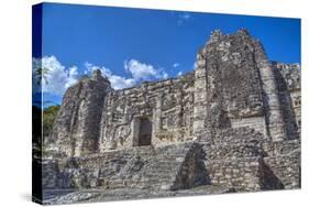 Monster Mouth Doorway, Hormiguero, Mayan Archaeological Site-Richard Maschmeyer-Stretched Canvas