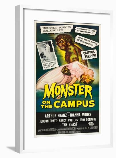 Monster on the Campus, 1958-null-Framed Art Print