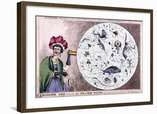 Monster Soup Commonly Called Thames Water..., 1828-Thomas McLean-Framed Giclee Print