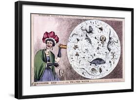 Monster Soup Commonly Called Thames Water..., 1828-Thomas McLean-Framed Giclee Print