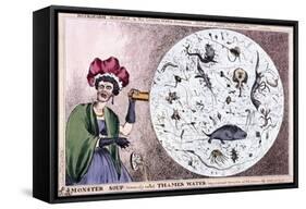 Monster Soup Commonly Called Thames Water..., 1828-Thomas McLean-Framed Stretched Canvas