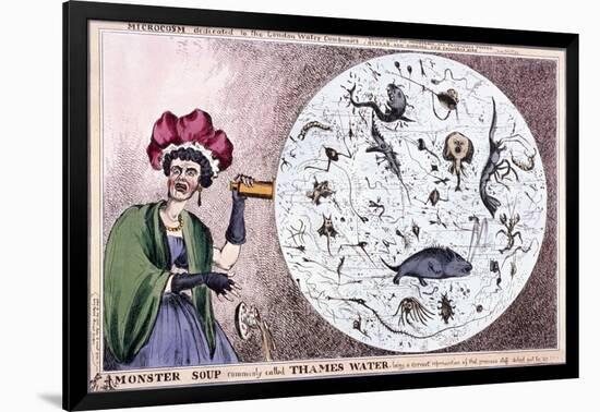 Monster Soup Commonly Called Thames Water..., 1828-Thomas McLean-Framed Giclee Print