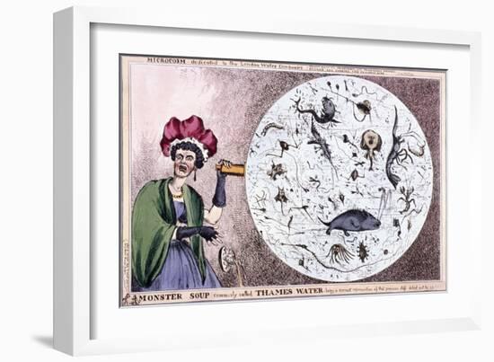 Monster Soup Commonly Called Thames Water..., 1828-Thomas McLean-Framed Giclee Print