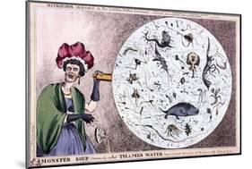 Monster Soup Commonly Called Thames Water..., 1828-Thomas McLean-Mounted Giclee Print