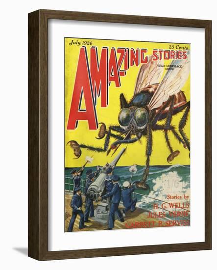 Monster Tsetse Fly-Frank R Paul-Framed Art Print