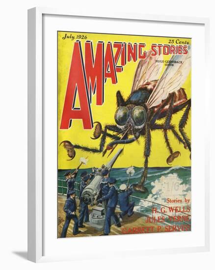 Monster Tsetse Fly-Frank R Paul-Framed Art Print