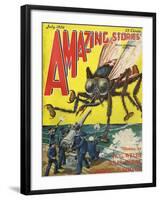 Monster Tsetse Fly-Frank R Paul-Framed Art Print