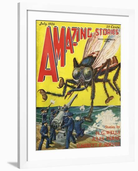 Monster Tsetse Fly-Frank R Paul-Framed Art Print