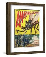 Monster Tsetse Fly-Frank R Paul-Framed Art Print