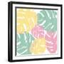 Monstera I Bright on White-Sarah Adams-Framed Art Print