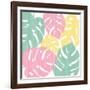 Monstera II Bright on White-Sarah Adams-Framed Art Print