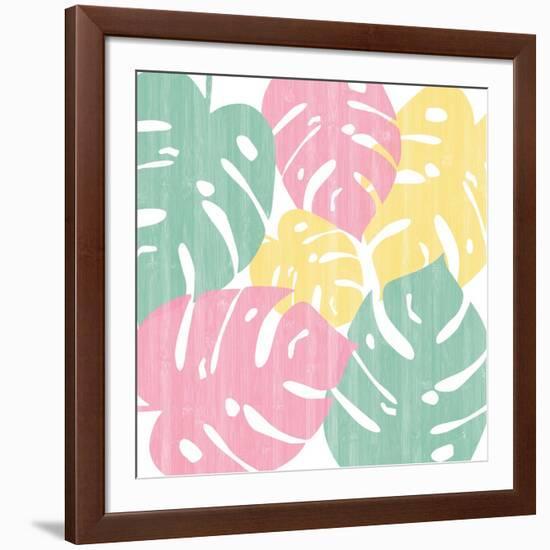 Monstera II Bright on White-Sarah Adams-Framed Art Print