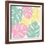 Monstera II Bright on White-Sarah Adams-Framed Art Print