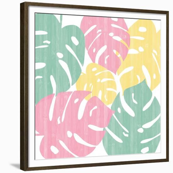 Monstera II Bright on White-Sarah Adams-Framed Premium Giclee Print