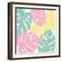 Monstera II Bright on White-Sarah Adams-Framed Art Print