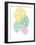 Monstera III Bright on White-Sarah Adams-Framed Art Print