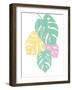 Monstera IV Bright on White-Sarah Adams-Framed Art Print