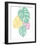 Monstera IV Bright on White-Sarah Adams-Framed Art Print