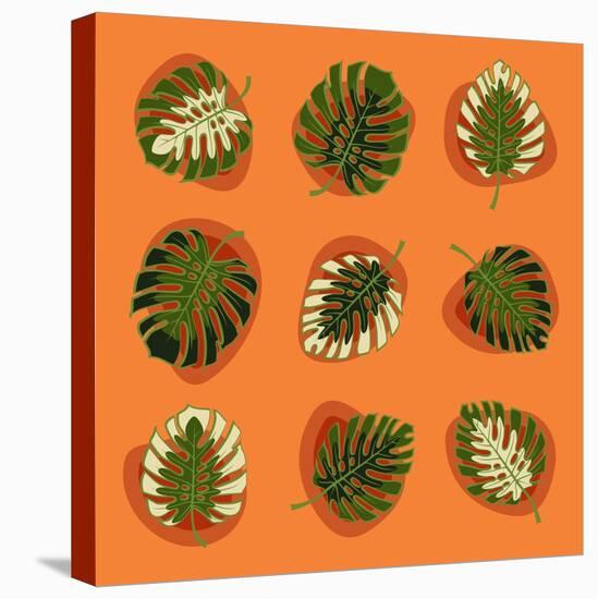 Monstera Leafs-Mything-Stretched Canvas