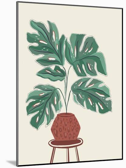 Monstera View-Joni Whyte-Mounted Giclee Print