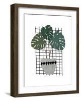 Monstera-Seventy Tree-Framed Giclee Print