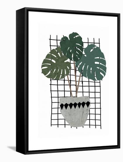 Monstera-Seventy Tree-Framed Stretched Canvas