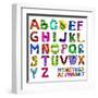 Monsters Alphabet-Nahhan-Framed Art Print