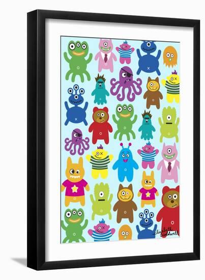 Monsters and Aliens-Elizabeth Caldwell-Framed Giclee Print