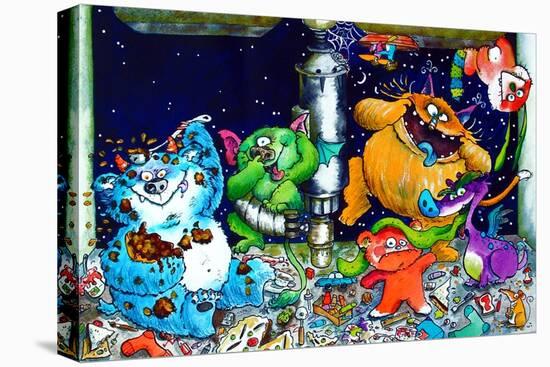 Monsters under the Sink-Maylee Christie-Stretched Canvas