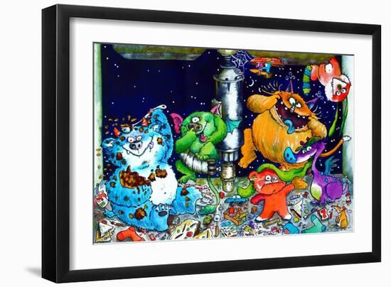 Monsters under the Sink-Maylee Christie-Framed Giclee Print