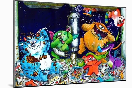 Monsters under the Sink-Maylee Christie-Mounted Giclee Print