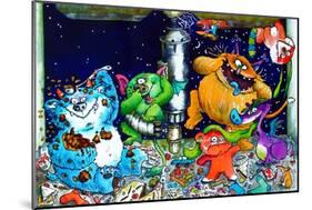 Monsters under the Sink-Maylee Christie-Mounted Giclee Print