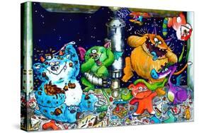 Monsters under the Sink-Maylee Christie-Stretched Canvas