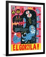 Monstro-Jorge R. Gutierrez-Framed Art Print