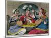 Monstrous Craws at a New Coalition Feast, Published by S.W. Fores in 1787-James Gillray-Mounted Giclee Print