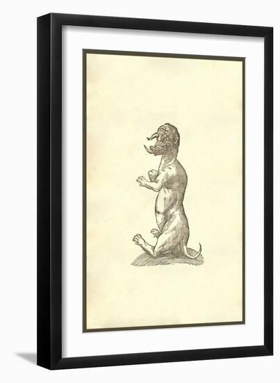 Monstrum Ex Regione Betica Hispaniae-Ulisse Aldrovandi-Framed Art Print