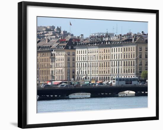 Mont Blanc Bridge, Geneva, Switzerland, Europe-Godong-Framed Photographic Print