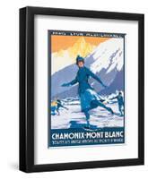 Mont Blanc, Chamonix-Roger Soubie-Framed Art Print