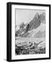 Mont Blanc Du Tacul and the Dent Du Requin, the Alps, Early 20th Century-null-Framed Giclee Print