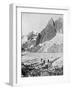 Mont Blanc Du Tacul and the Dent Du Requin, the Alps, Early 20th Century-null-Framed Giclee Print