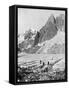 Mont Blanc Du Tacul and the Dent Du Requin, the Alps, Early 20th Century-null-Framed Stretched Canvas