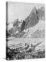 Mont Blanc Du Tacul and the Dent Du Requin, the Alps, Early 20th Century-null-Stretched Canvas