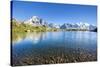 Mont Blanc from Lac Des Cheserys, Haute Savoie. French Alps, France-Roberto Moiola-Stretched Canvas