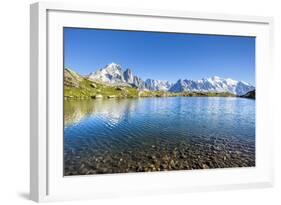 Mont Blanc from Lac Des Cheserys, Haute Savoie. French Alps, France-Roberto Moiola-Framed Photographic Print