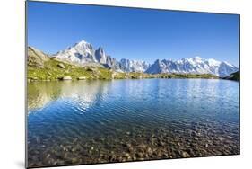 Mont Blanc from Lac Des Cheserys, Haute Savoie. French Alps, France-Roberto Moiola-Mounted Photographic Print
