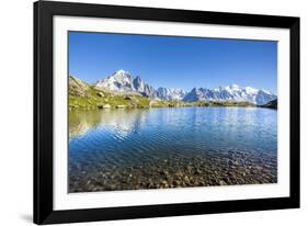 Mont Blanc from Lac Des Cheserys, Haute Savoie. French Alps, France-Roberto Moiola-Framed Photographic Print