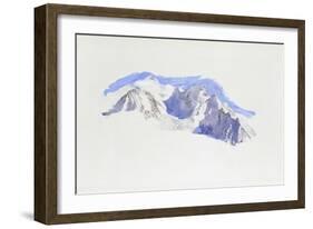 Mont Blanc from Saint-Martin-Sur-Arve-John Ruskin-Framed Giclee Print